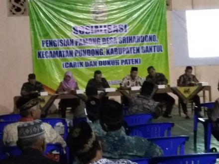 SOSIALISASI PENGISIAN CARIK DAN DUKUH PATEN