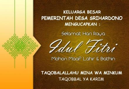 SELAMAT HARI RAYA IDUL FITRI 1440 H MOHON MAAF LAHIR DAN BATIN