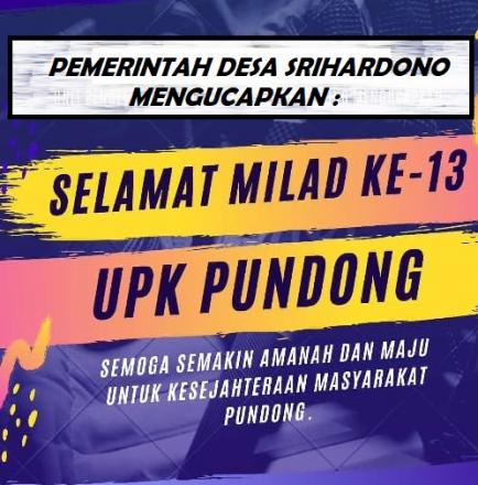 SELAMAT MILAD KE 13 UNTUK UPK KECAMATAN PUNDONG