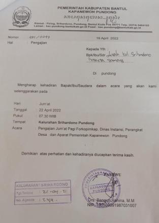 Pengajian Jum'at pagi Forkopimkap