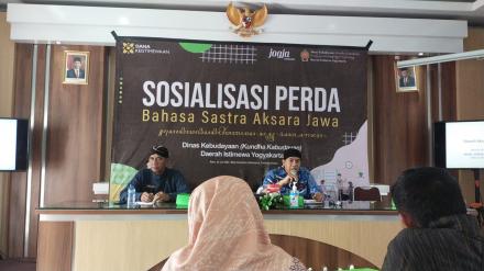 Sosialisasi Perda Bahasa Sastra Aksara Jawa dari Dinas Kebudayaan ( Kundha Kabudayan ) Daerah Istime