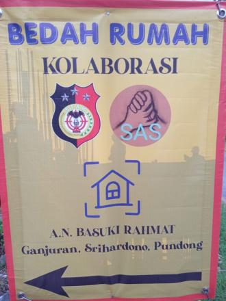 Bedah Rumah di Dusun Ganjuran bekerjasama dengan Komunitas Sosial SAS dan SATK Yogyakarta