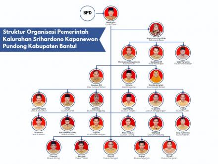 Struktur Organisasi Kalurahan Srihardono